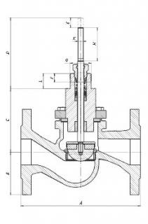 Двухходовой регулирующий клапан «Гранрег» KM125Ф